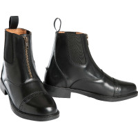 Boots Enfants Equithème Zip Cuir Noir