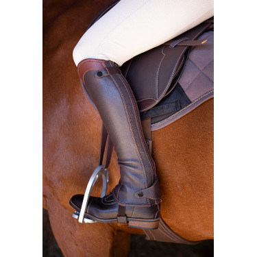 Mini-chaps Equithème Elite Havane Marron