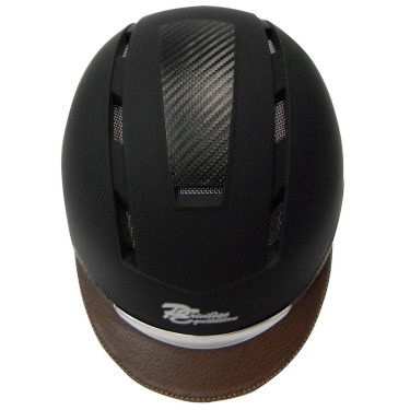Casque Privilege Equitation CONFORT Noir / marron Casque Privilege Equitation CONFORT Noir / marron