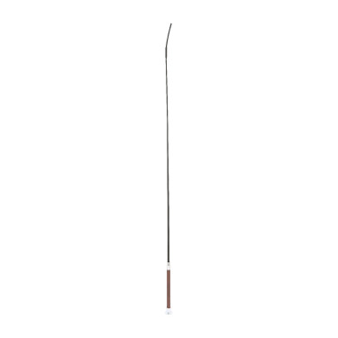 Dressuurzweep Whip & Go metalen dop Bruin / zilver