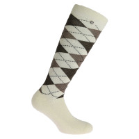 Chaussettes Equithème Argyle femme Beige / bleu ciel