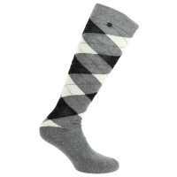 Chaussettes Equithème Argyle femme Gris / écru