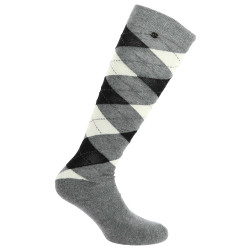 Equithème Argyle damessokken Grijs / ecru