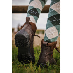 Chaussettes Equithème Argyle femme Vert sauge / anthracite