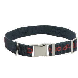 Collier nylon Diego & Louna pour chien Anthracite / corail Gris Collier nylon Diego & Louna pour chien Anthracite / corail Gris