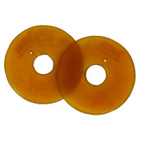 Rondelles de mors Norton semi-ouverte Blanc