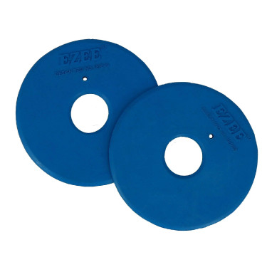 Rondelles de mors Norton semi-ouverte Bleu roi