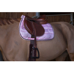 Tapis de selle Equithème Satin Rose clair