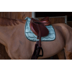 Tapis de selle Equithème Satin Gris bleu
