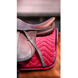Tapis de selle Equithème Glossy Framboise Rouge
