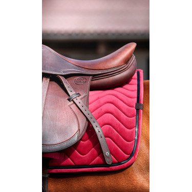 Tapis de selle Equithème Glossy Framboise Rouge