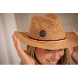 Hoed Pénélope Raffia Kameel Bruin Hoed Pénélope Raffia Kameel Bruin