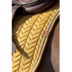 Tapis de selle Equithème Softy Moutarde Jaune