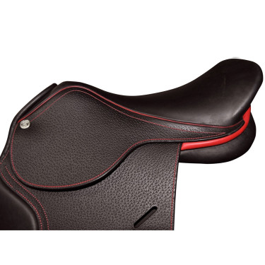 Dubbele zadel Saumur gepersonaliseerd Privilege Equitation Dubbele zadel Saumur gepersonaliseerd Privilege Equitation