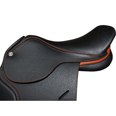 Dubbele zadel Saumur gepersonaliseerd Privilege Equitation Dubbele zadel Saumur gepersonaliseerd Privilege Equitation