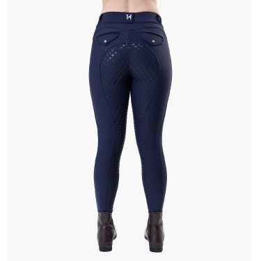 Paardrijbroek Horseware Flexfit winter full grip dames Marine Marineblauw Paardrijbroek Horseware Flexfit winter full grip dames Marine Marineblauw