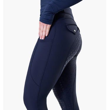 Paardrijbroek Horseware Flexfit winter full grip dames Marine Marineblauw Paardrijbroek Horseware Flexfit winter full grip dames Marine Marineblauw