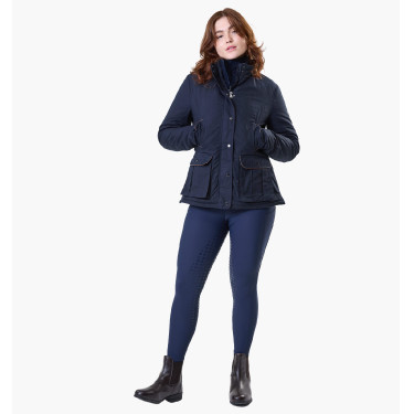 Pantalon d'équitation Horseware Flexfit hiver full grip femme Marine Bleu marine