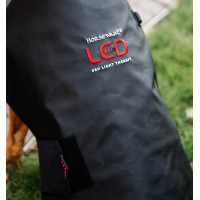 Manteau pour chien de Thérapie Horseware par lumière rouge LED Noir / noir