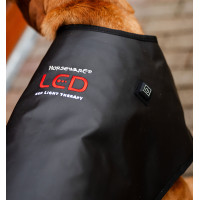 Horseware therapiehondenjas met rood LED-licht Zwart / zwart