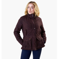 Manteau ciré Horseware Newmarket femme Marron Horseware