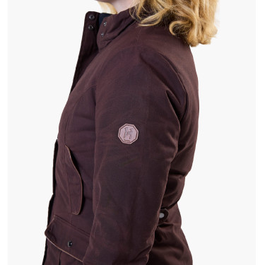 Manteau ciré Horseware Newmarket femme Marron Horseware