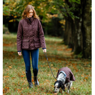 Gewaxte jas Horseware Newmarket dames Bruin Horseware