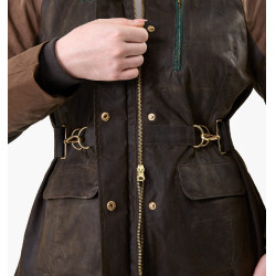 Gewaxte jas Horseware 40 jaar dames Bay heritage / groen rambo