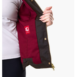 Manteau ciré Horseware 40 ans femme Bay héritage / vert rambo