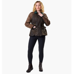 Manteau ciré Horseware 40 ans femme Bay héritage / vert rambo