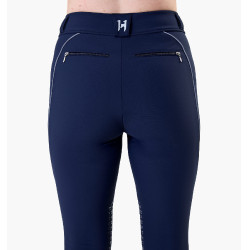 Legging Easefit Hybid Horseware kniegreep dames Marine Marineblauw