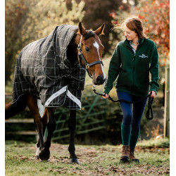 Couverture Horseware Rhino Turnout Bundle liner 0g et 200g Carreaux noir / noir & blanc