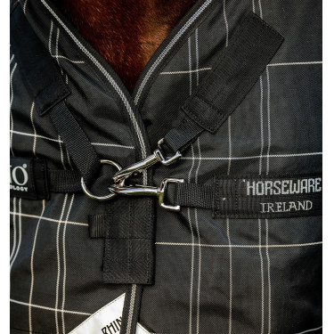 Horseware Rhino Turnout-deken bundel liner 0 g en 200 g Zwarte ruit / zwart & wit Motieven