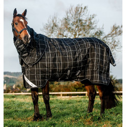Horseware Rhino Turnout-deken bundel liner 0 g en 200 g Zwarte ruit / zwart & wit Motieven