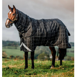 Horseware Rhino Turnout-deken bundel liner 0 g en 200 g Zwarte ruit / zwart & wit Motieven