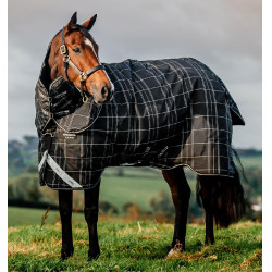 Horseware Rhino Turnout-deken bundel liner 0 g en 200 g Zwarte ruit / zwart & wit Motieven
