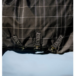 Horseware Rhino Turnout-deken bundel liner 0 g en 200 g Zwarte ruit / zwart & wit Motieven