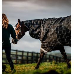 Couverture Horseware Rhino Turnout Bundle liner 0g et 200g Carreaux noir / noir & blanc Motifs