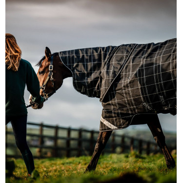 Couverture Horseware Rhino Turnout Bundle liner 0g et 200g Carreaux noir / noir & blanc Motifs