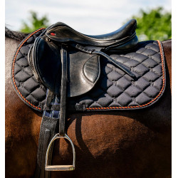 Tapis de selle Close Contact Horseware Newmarket Or blanc