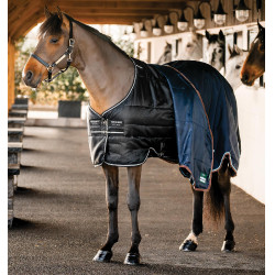 Couverture d'écurie Easy-Layer Horseware 100g Noir / noir / argent