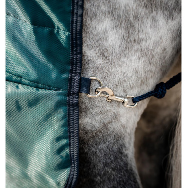 Couverture d'écurie Horseware Amigo Ripstop Insulator 50g Vert dynastie / marine / argent
