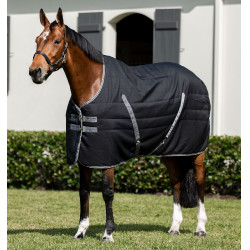Couverture d'écurie Horseware Rambo® 400g 1000D Noir / orage / gris argent