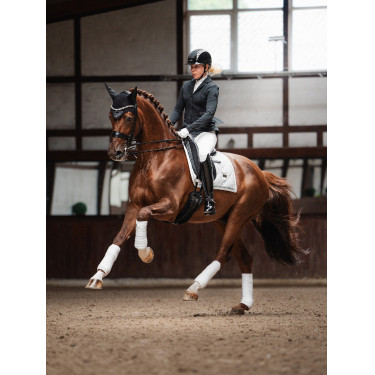 Tapis de dressage Equestrian Stockholm Blanc scintillant