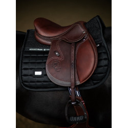 Tapis de selle Equestrian Stockholm jumping performance Noir