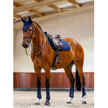 Tapis de selle Equestrian Stockholm jumping performance Marine Bleu marine