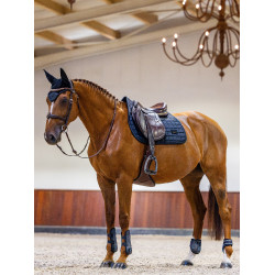 Tapis de selle Equestrian Stockholm jumping performance Marine Bleu marine