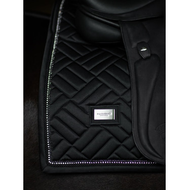 Tapis de dressage Equestrian Stockholm faux mouton Crystal Noir Tapis de dressage Equestrian Stockholm faux mouton Crystal Noir