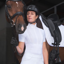 Polo shirt de compétition Euro-Star Ines Blanc