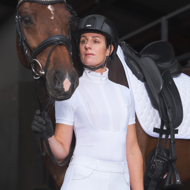 Polo shirt de compétition Euro-Star Ines Blanc